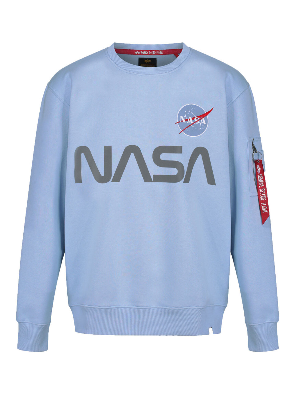 Nichols INDUSTRIES Nasa | white Harvey sweater ALPHA reflective blue