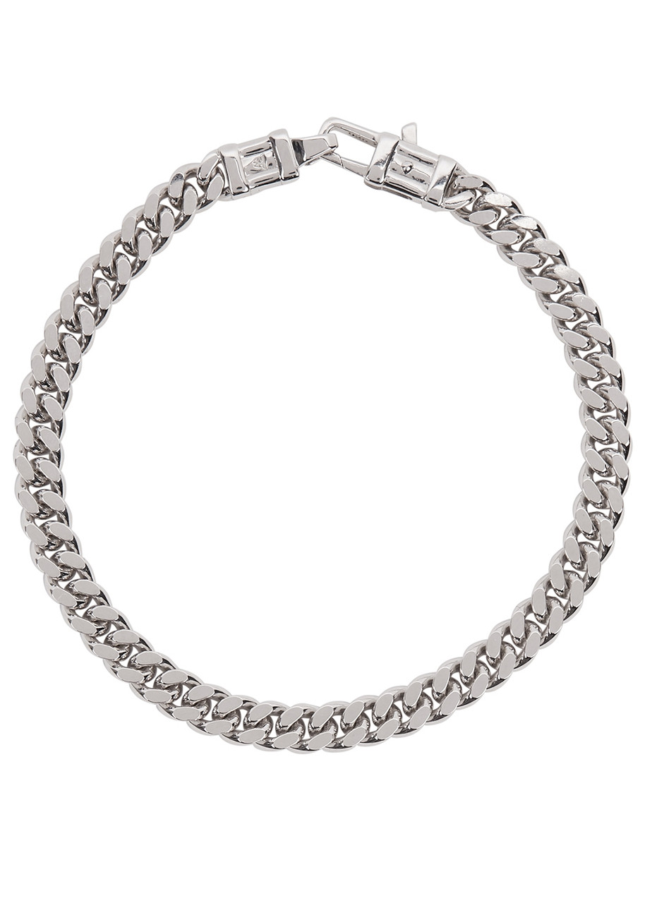 TOM WOOD Curb L sterling silver chain bracelet | Harvey Nichols