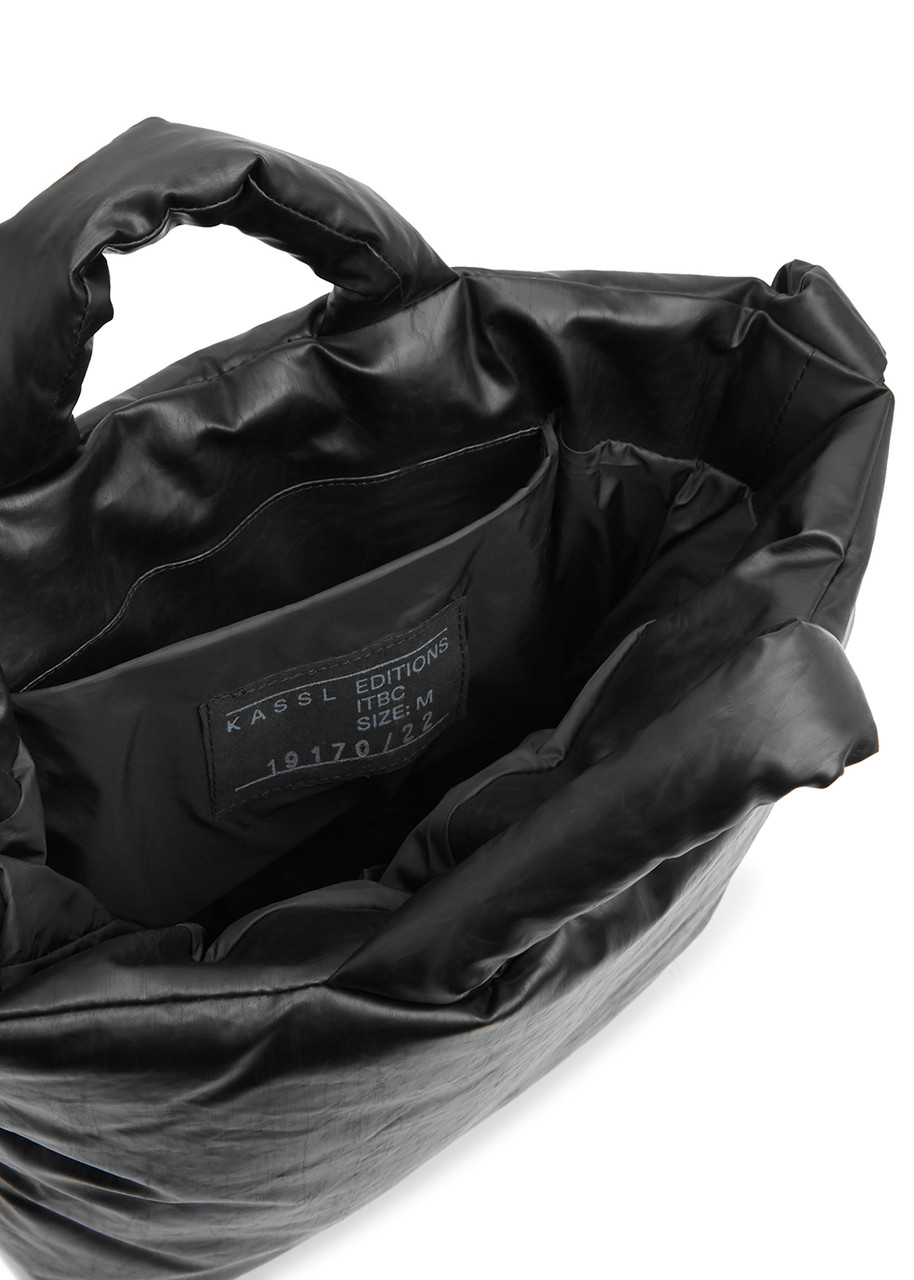 KASSL EDITIONS Oil small black padded coated tote | Harvey Nichols