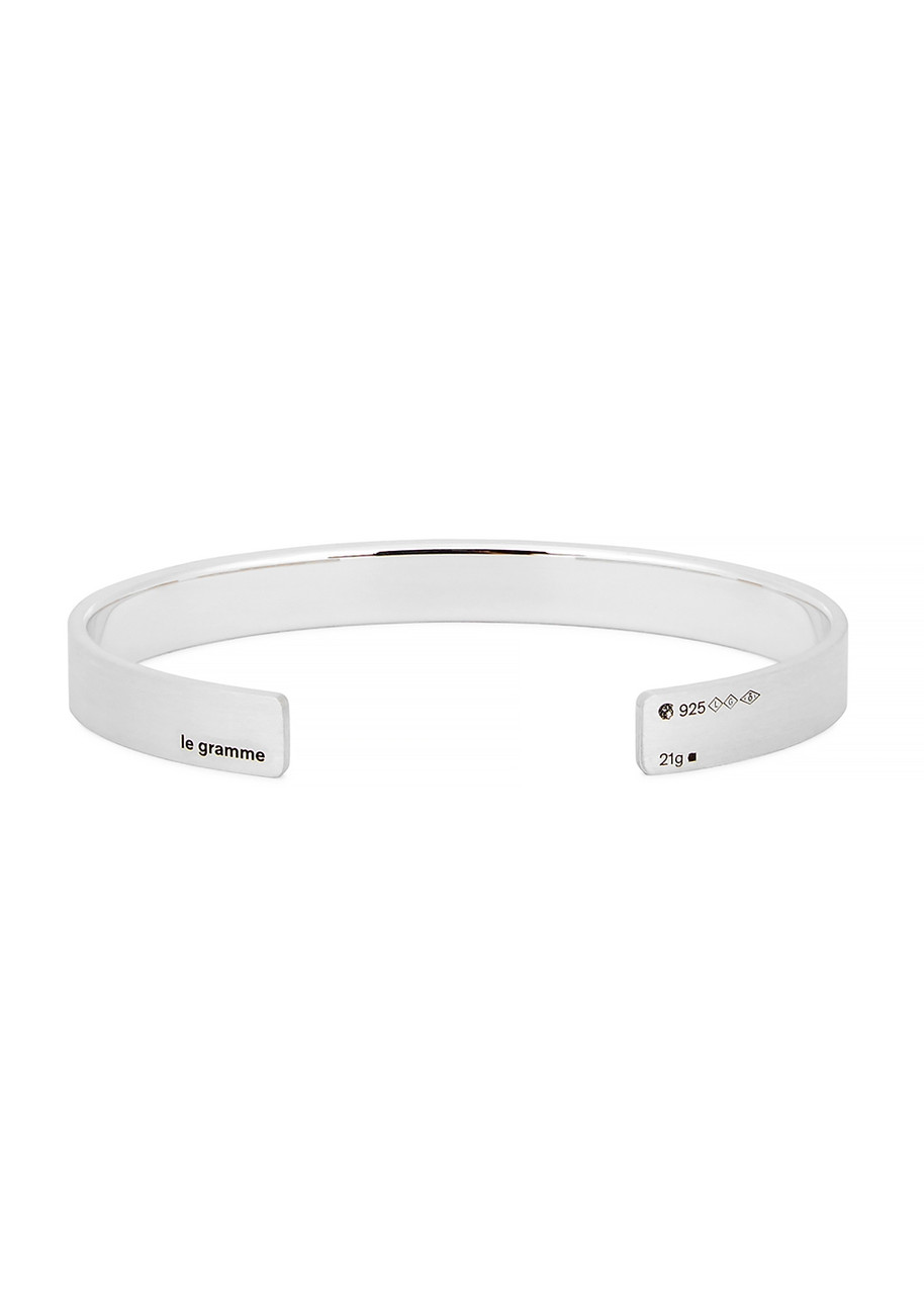 LE GRAMME 21g brushed sterling silver ribbon bracelet | Harvey Nichols