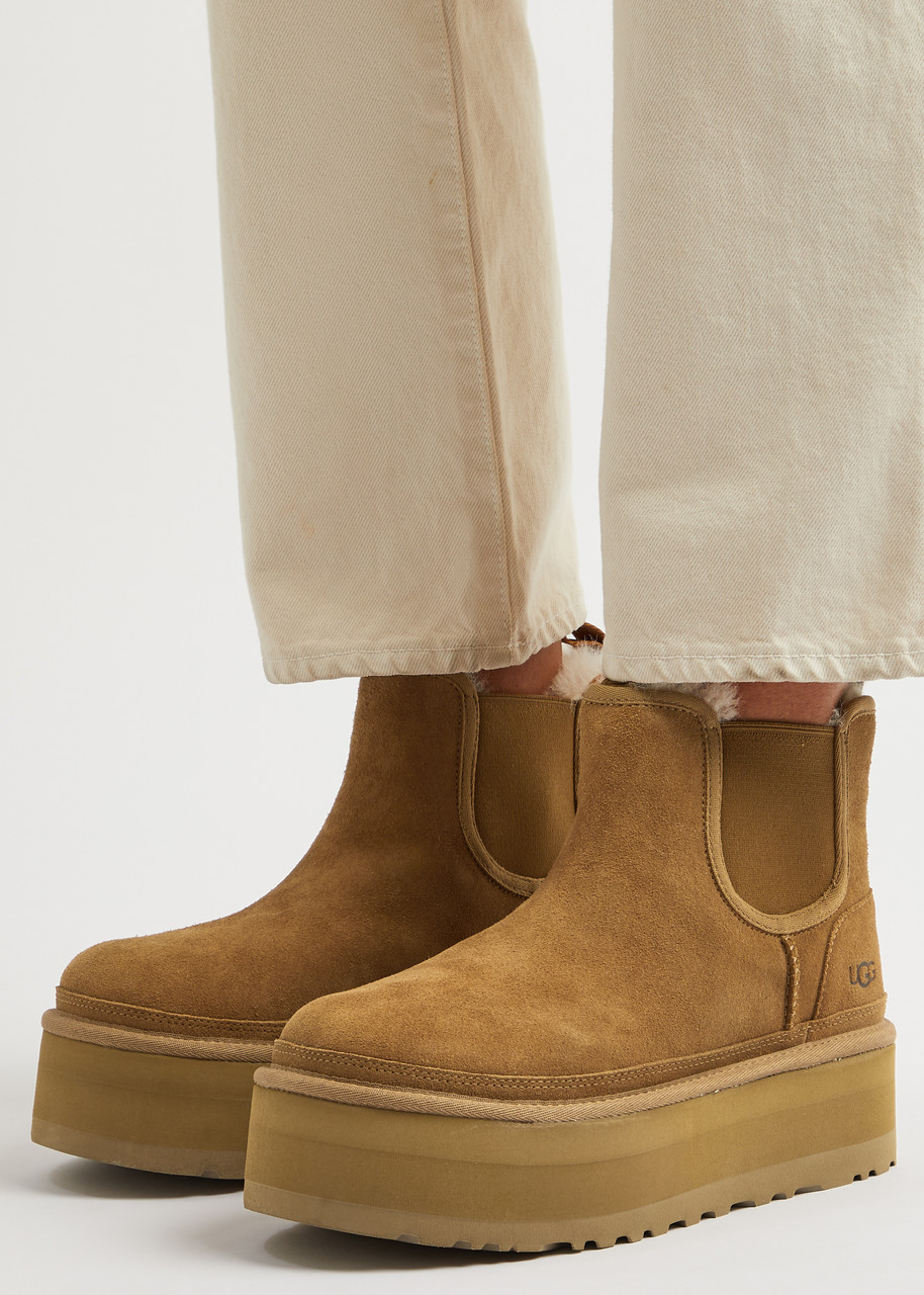 UGG Neumel suede flatform Chelsea boots | Harvey Nichols