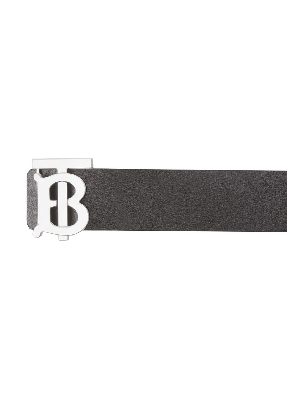 Shop Burberry Reversible Monogram Motif Leather Belt