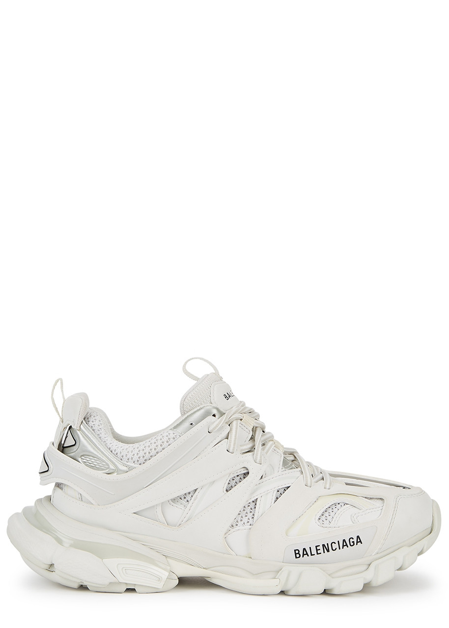 BALENCIAGA Track white panelled mesh sneakers | Harvey Nichols