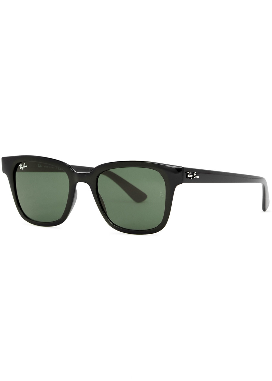 RAY-BAN Black square-frame sunglasses | Harvey Nichols
