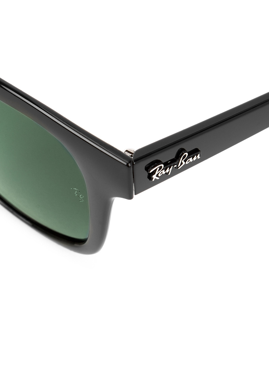 RAY-BAN Black square-frame sunglasses | Harvey Nichols