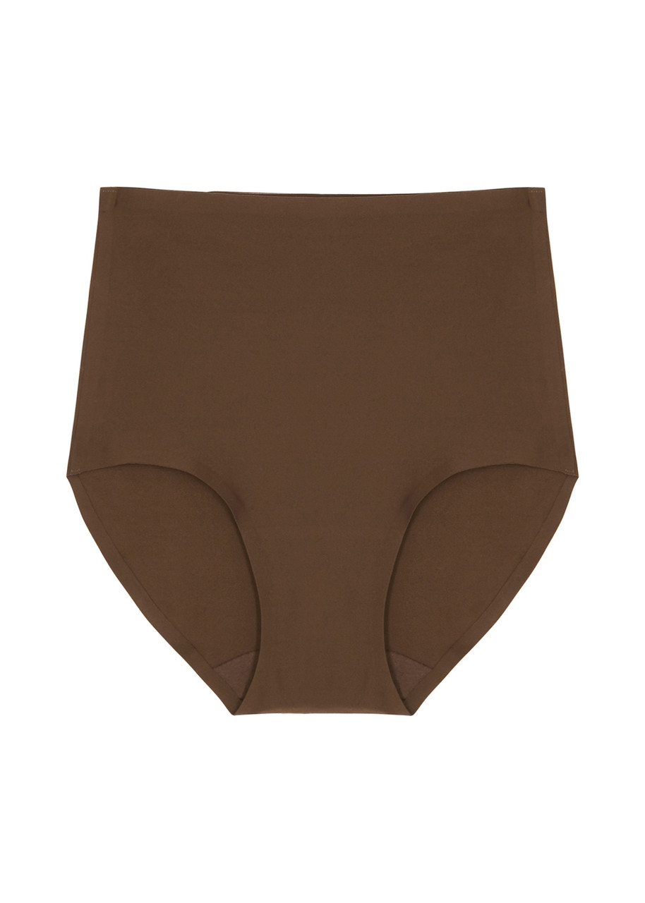 CHANTELLE Soft Stretch walnut high-waist briefs