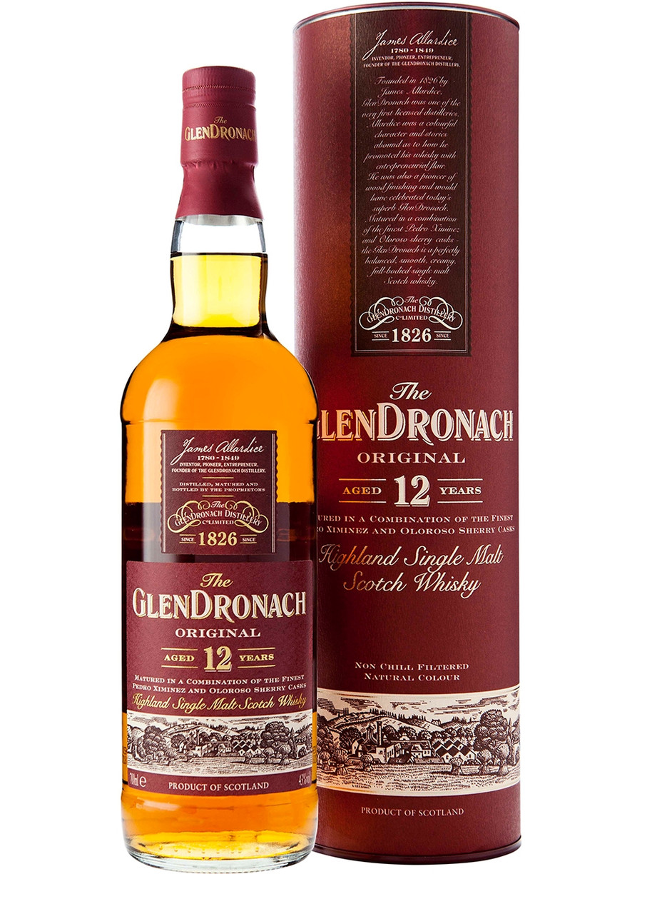 GLENDRONACH Original 12 Year Old Single Malt Scotch Whisky