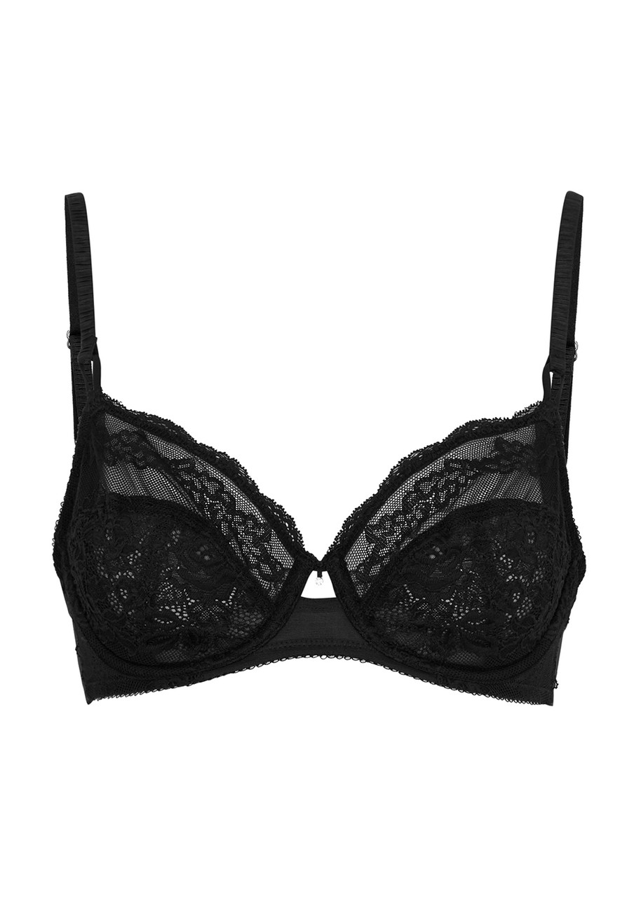 WACOAL Ravissant black lace bralette