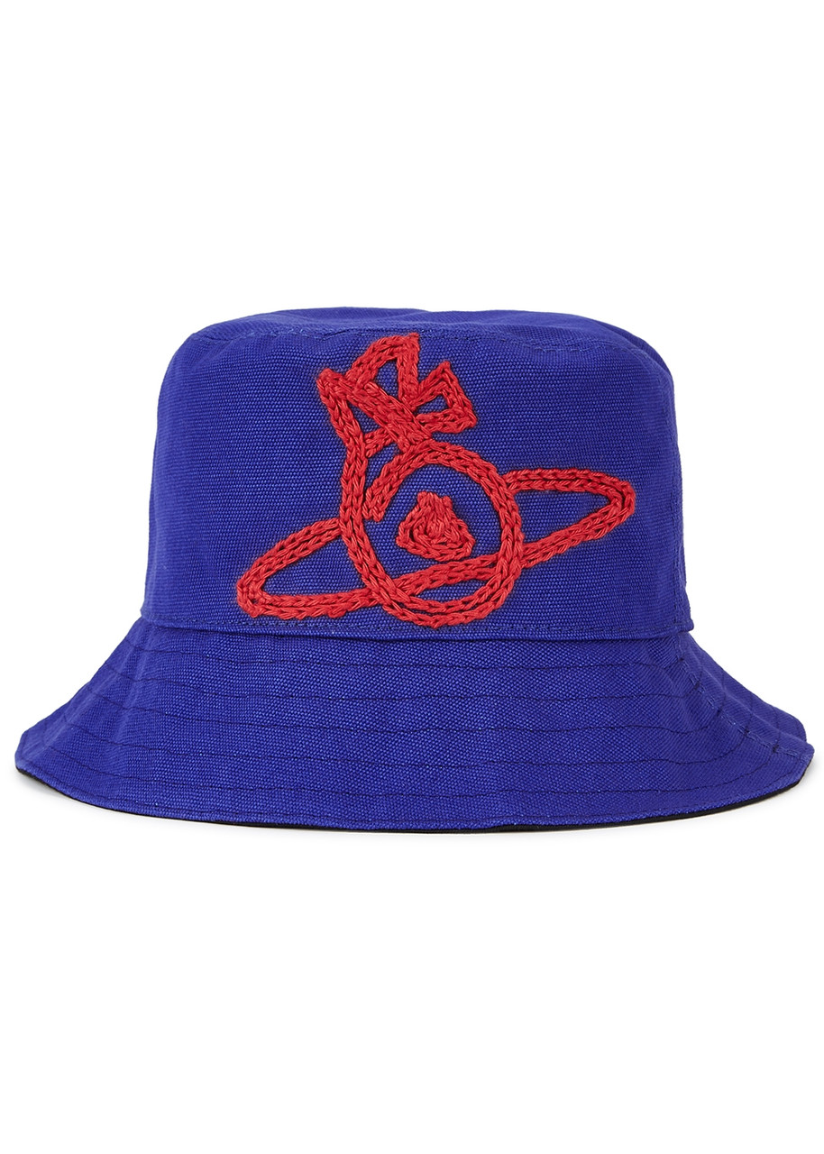 VIVIENNE WESTWOOD Sonnet orb-embroidered canvas bucket hat