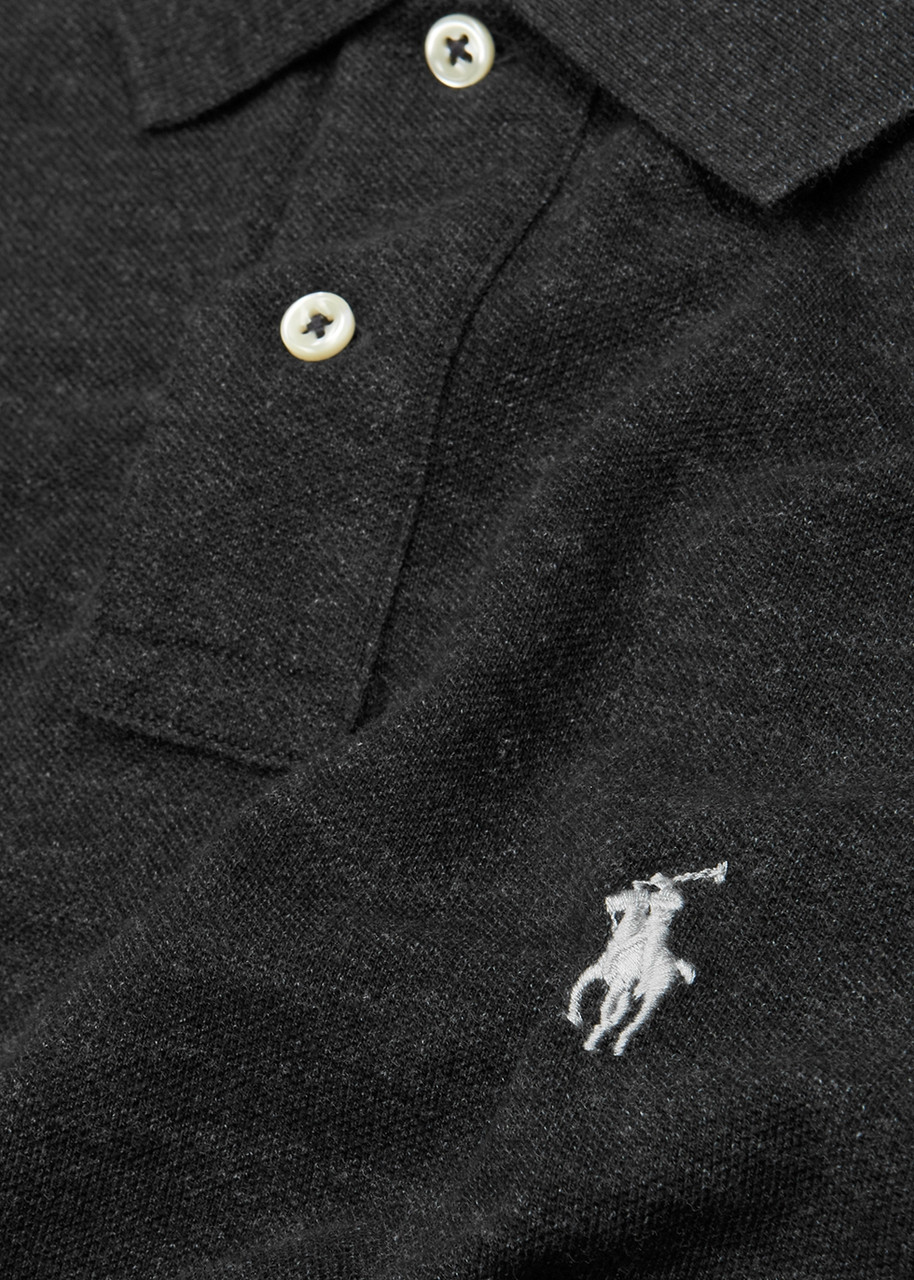 POLO RALPH LAUREN Custom slim piqué cotton polo shirt | Harvey Nichols