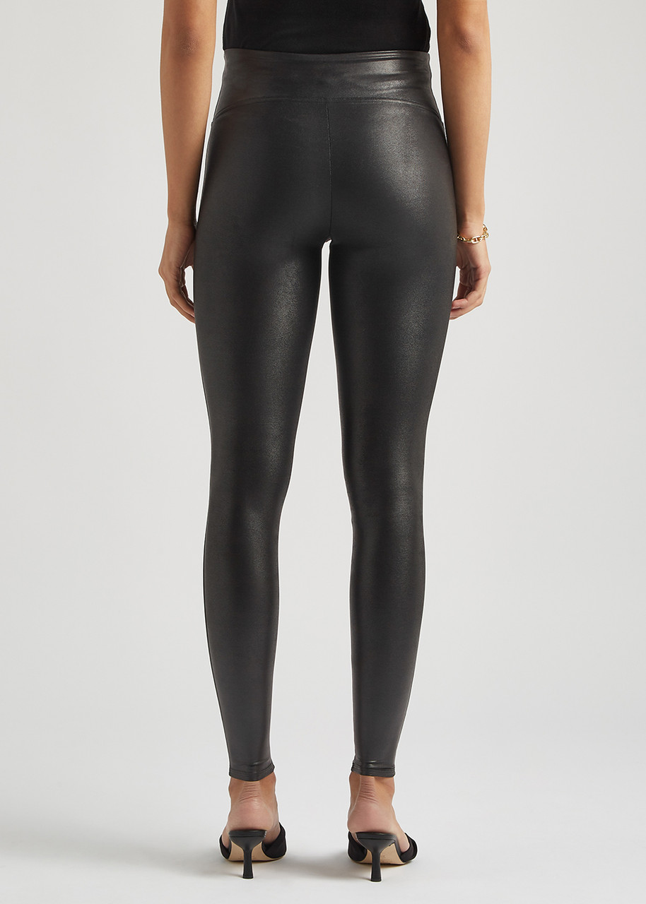 Stretch leather leggings sale cheap