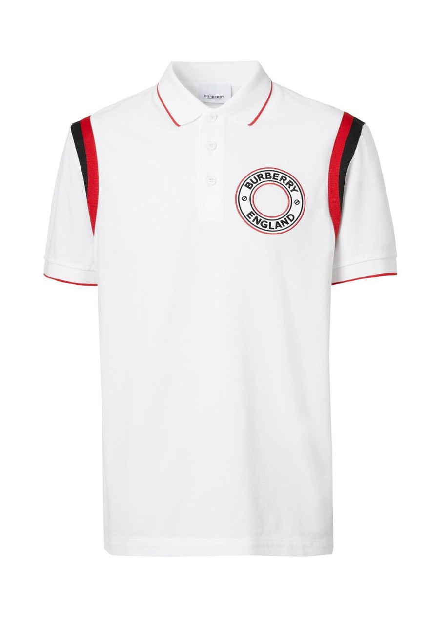 BURBERRY Logo striped polo shirt Multicolor 8083208 Burberry BURBERRY Logo striped polo shirt Multicolor 8083208 Burberry