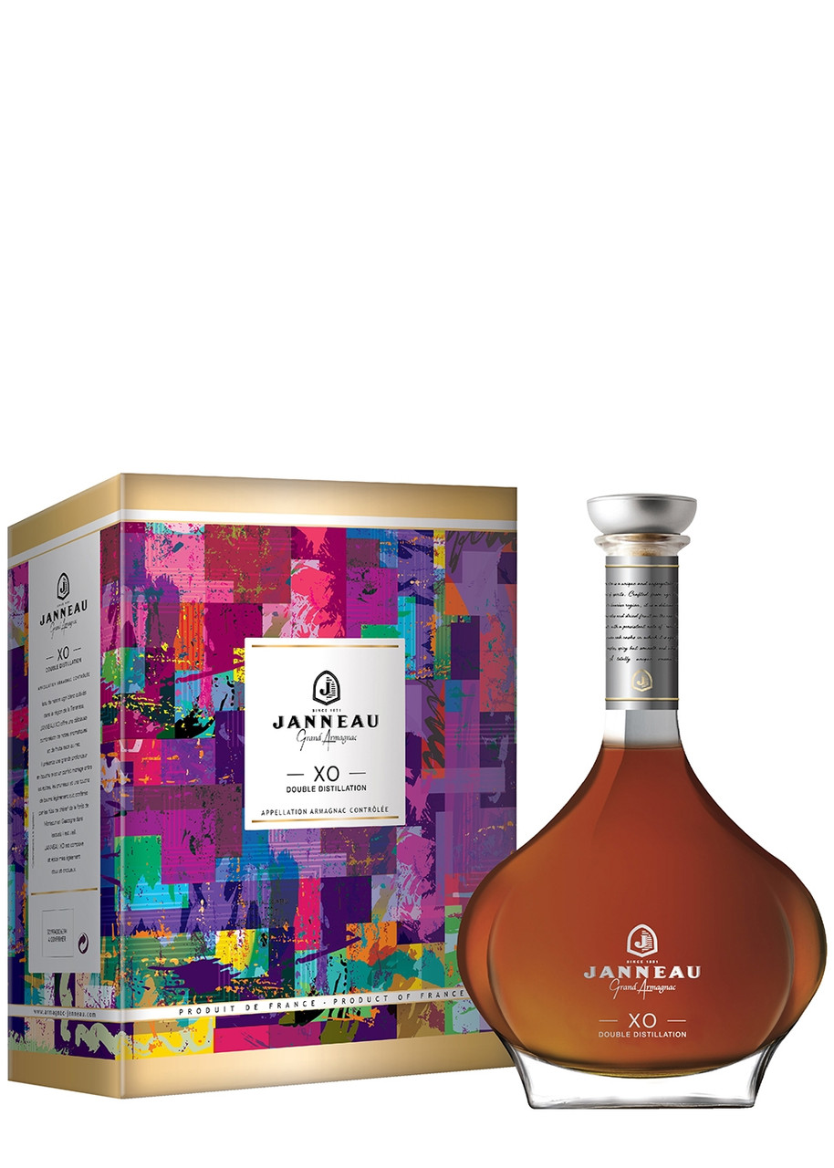 JANNEAU X.O. 20 Year Old Double Distilled Grand Armagnac Gift Box