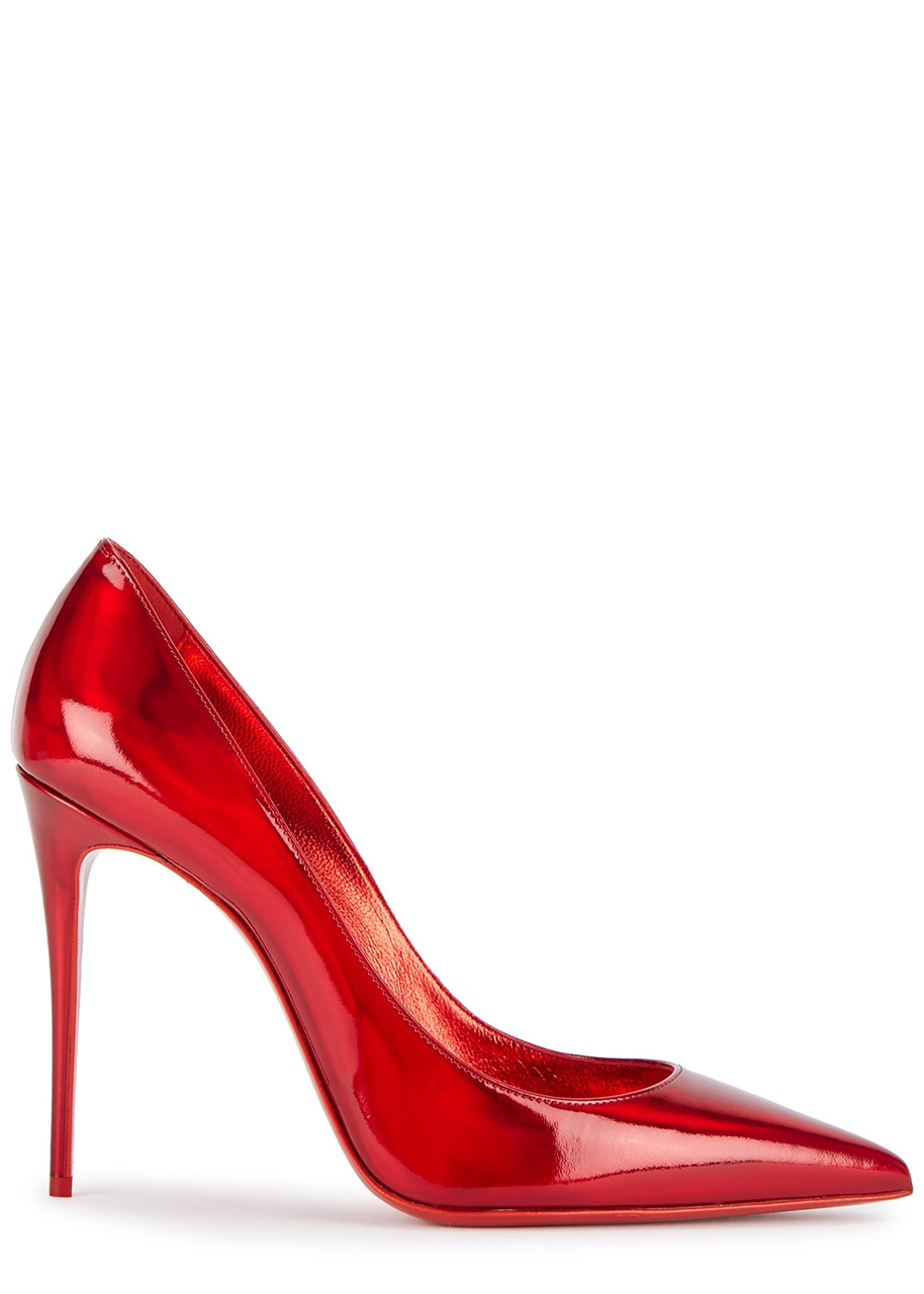 CHRISTIAN LOUBOUTIN Kate 100 red leather pumps | Harvey Nichols