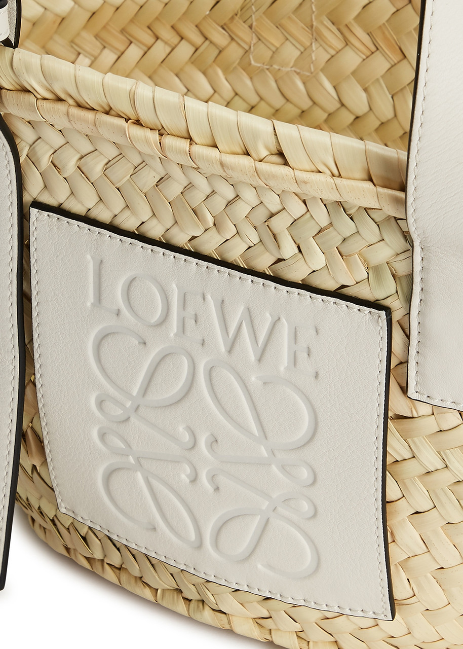 LOEWE Small sand raffia basket bag | Harvey Nichols