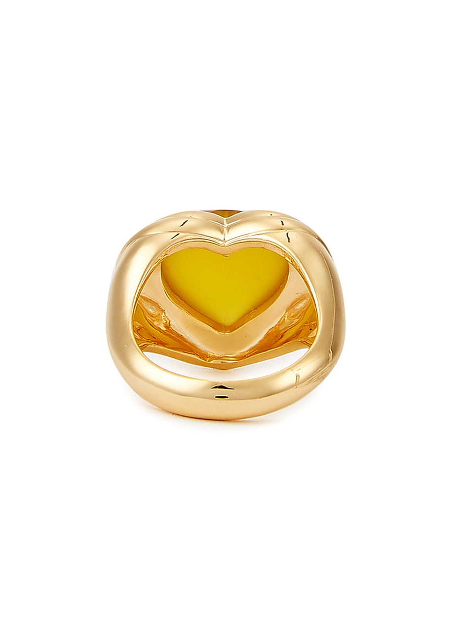 Missoma 指輪 ハート ジェリー リング イエロー Jelly Heart MISSOMA Jelly Heart Gemstone Ring | endource