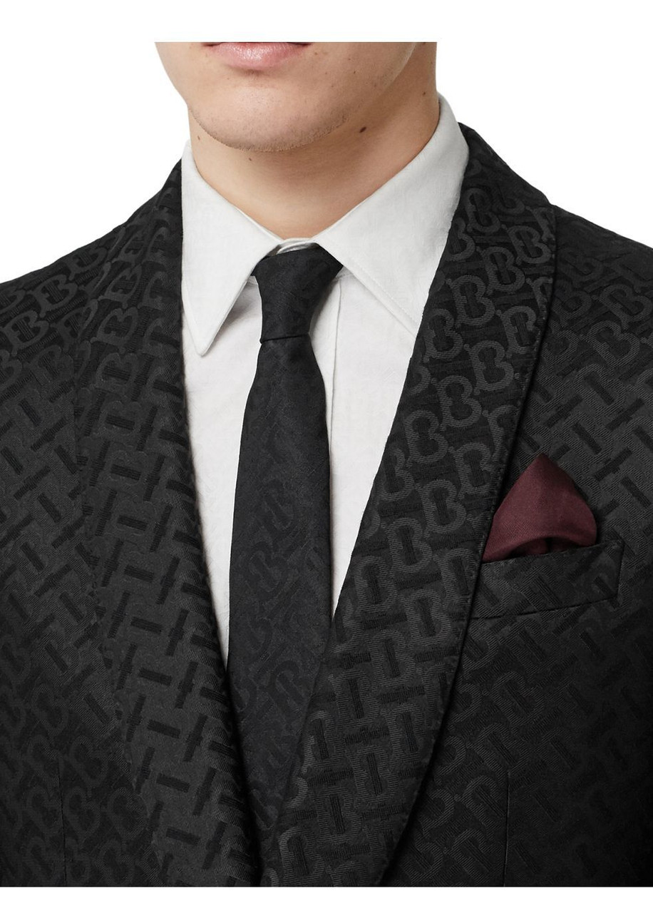 Monogram Jacquard English fit suit, Burberry