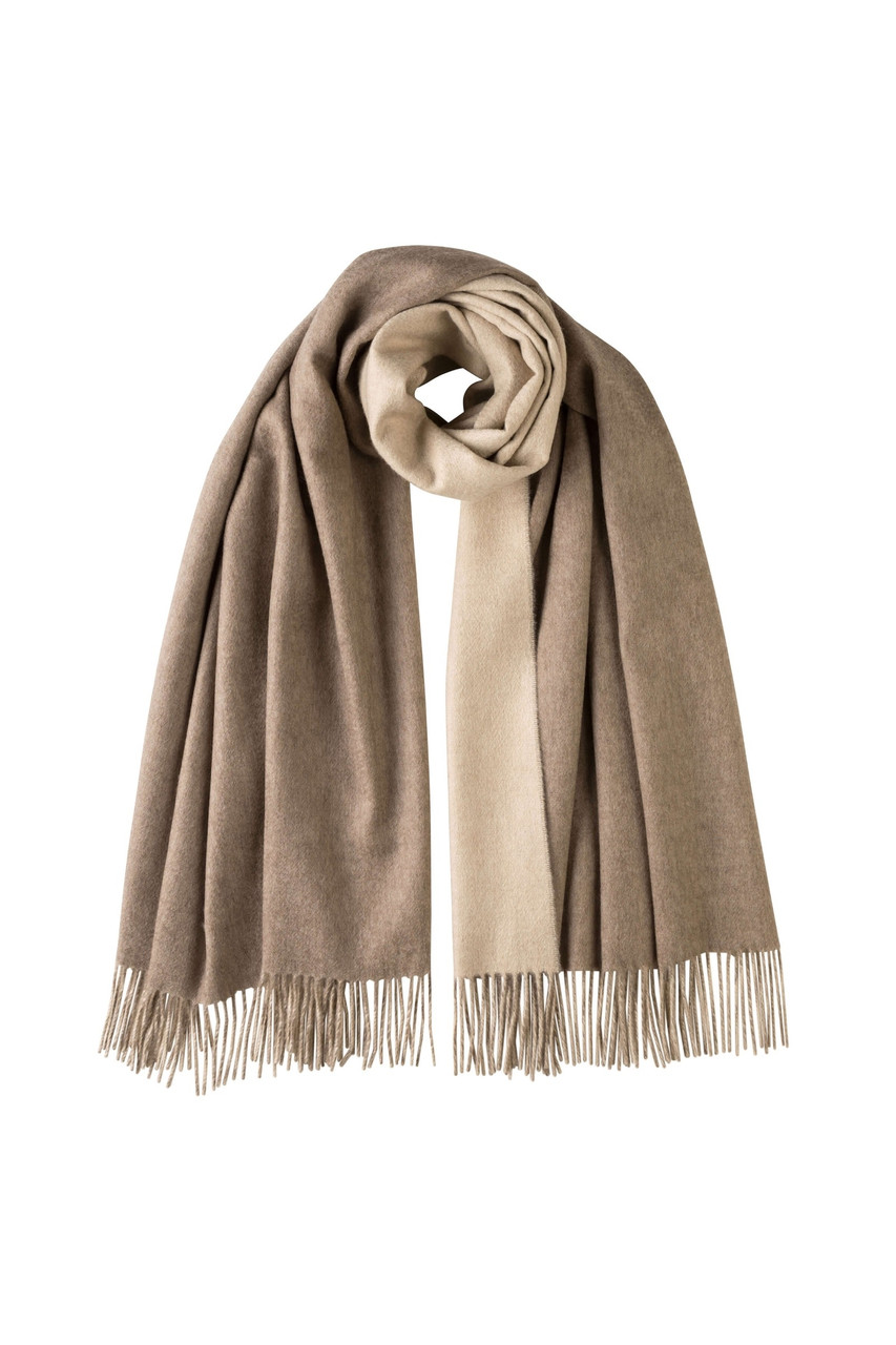JOHNSTONS OF ELGIN Contrast reversible cashmere stole | Harvey Nichols