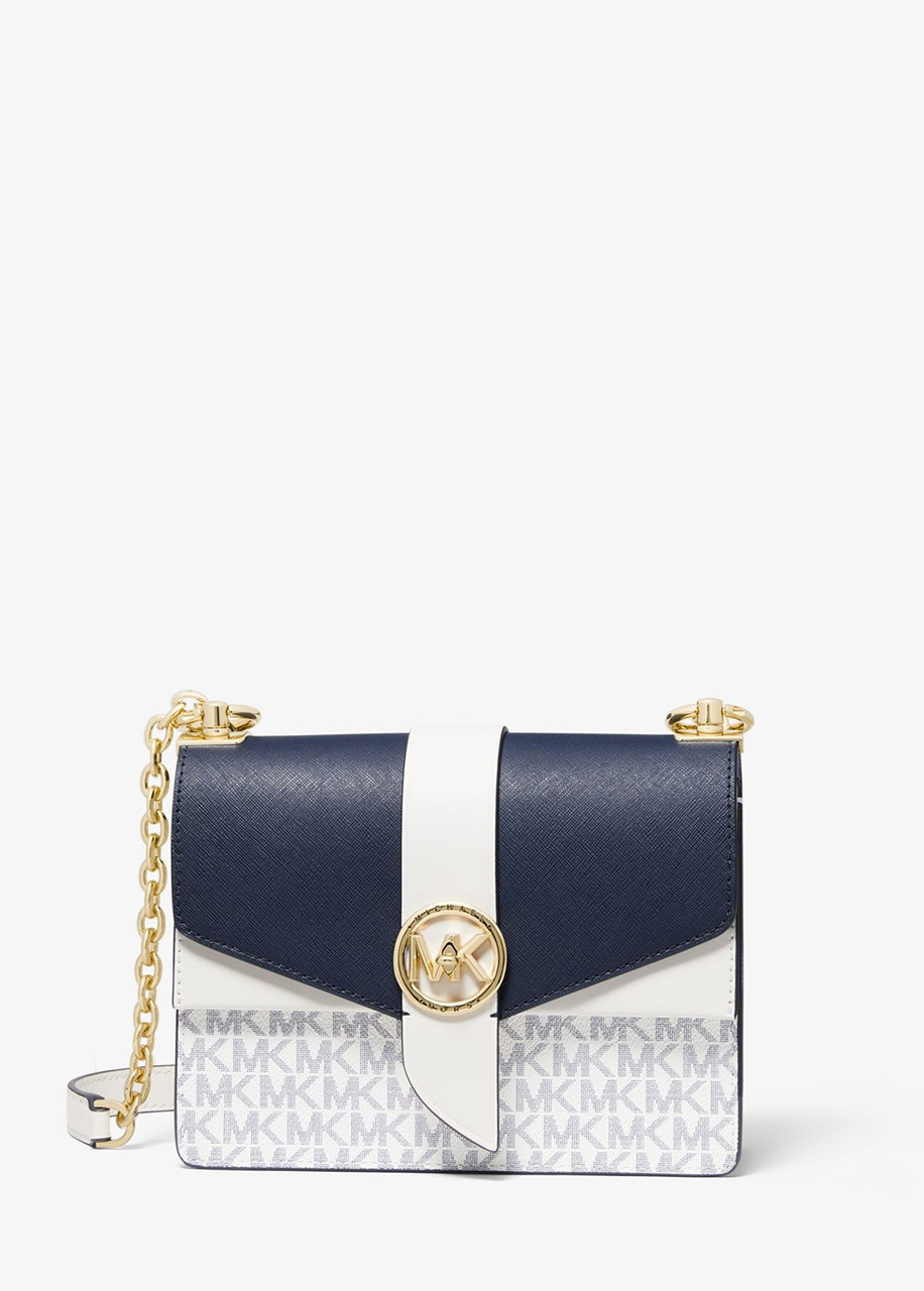 michael kors greenwich small saffiano leather crossbody bag