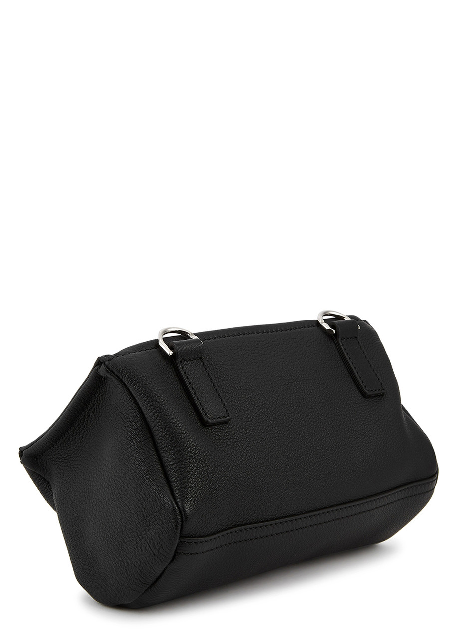 Givenchy Mini Pandora Box Chain Black Calf Leather Shoulder Bag Purse GHW