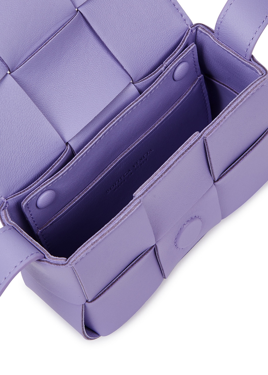 BOTTEGA VENETA Candy Cassette Intrecciato mini leather cross-body