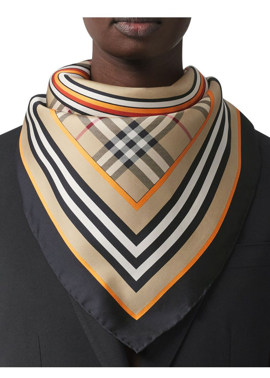BURBERRY Montage silk scarf Harvey Nichols