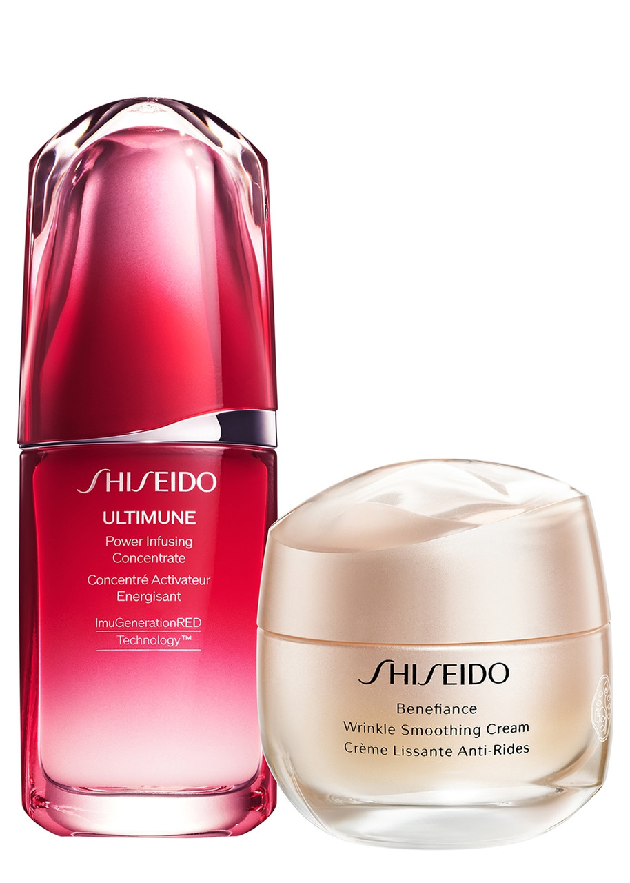 SHISEIDO Ultimune & Wrinkle Smoothing Set | Harvey Nichols