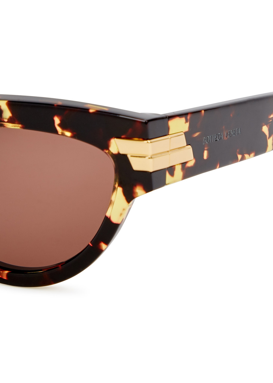 Bottega Veneta Eyewear tortoiseshell-effect cat-eye Sunglasses