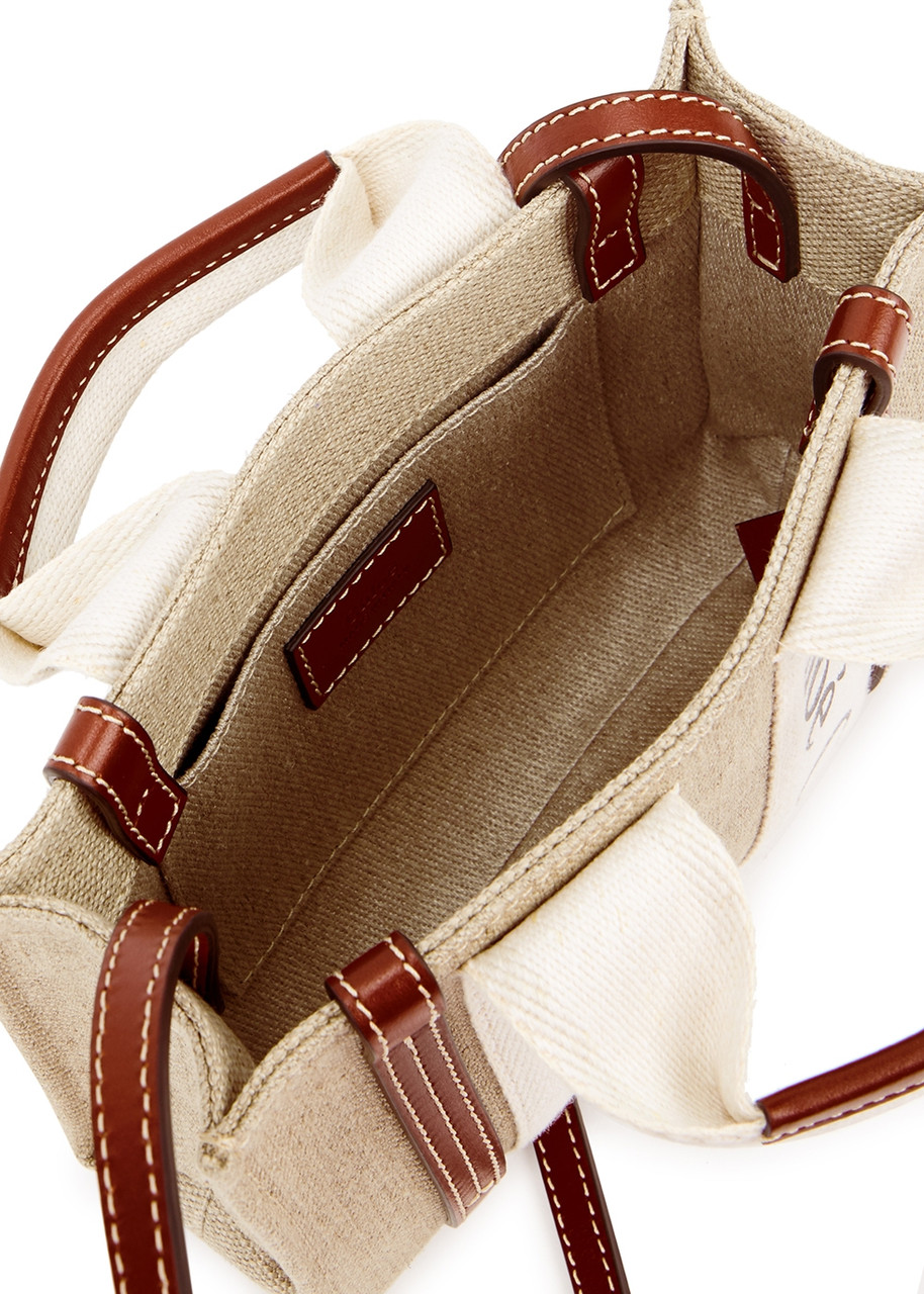 CHLOE Woody mini canvas tote | Harvey Nichols