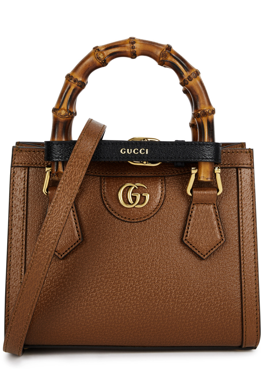 GUCCI Diana mini leather top handle bag | Harvey Nichols