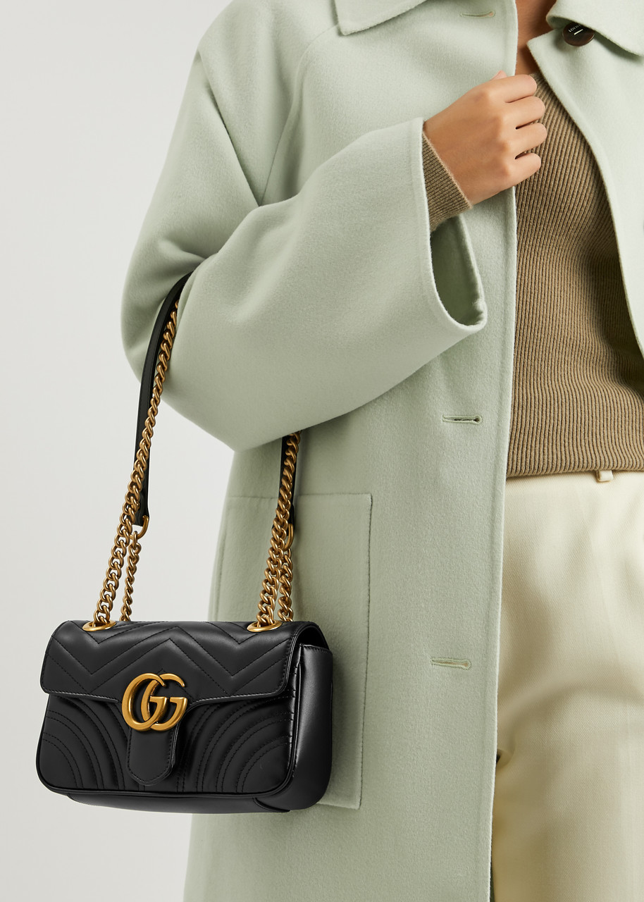 GUCCI GG Marmont mini leather shoulder bag | Harvey Nichols