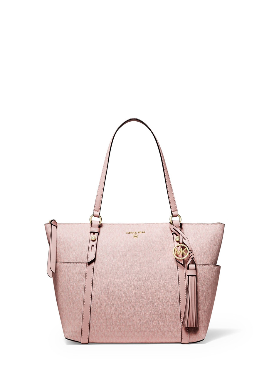 Sullivan Large Logo And Leather Tote Bag