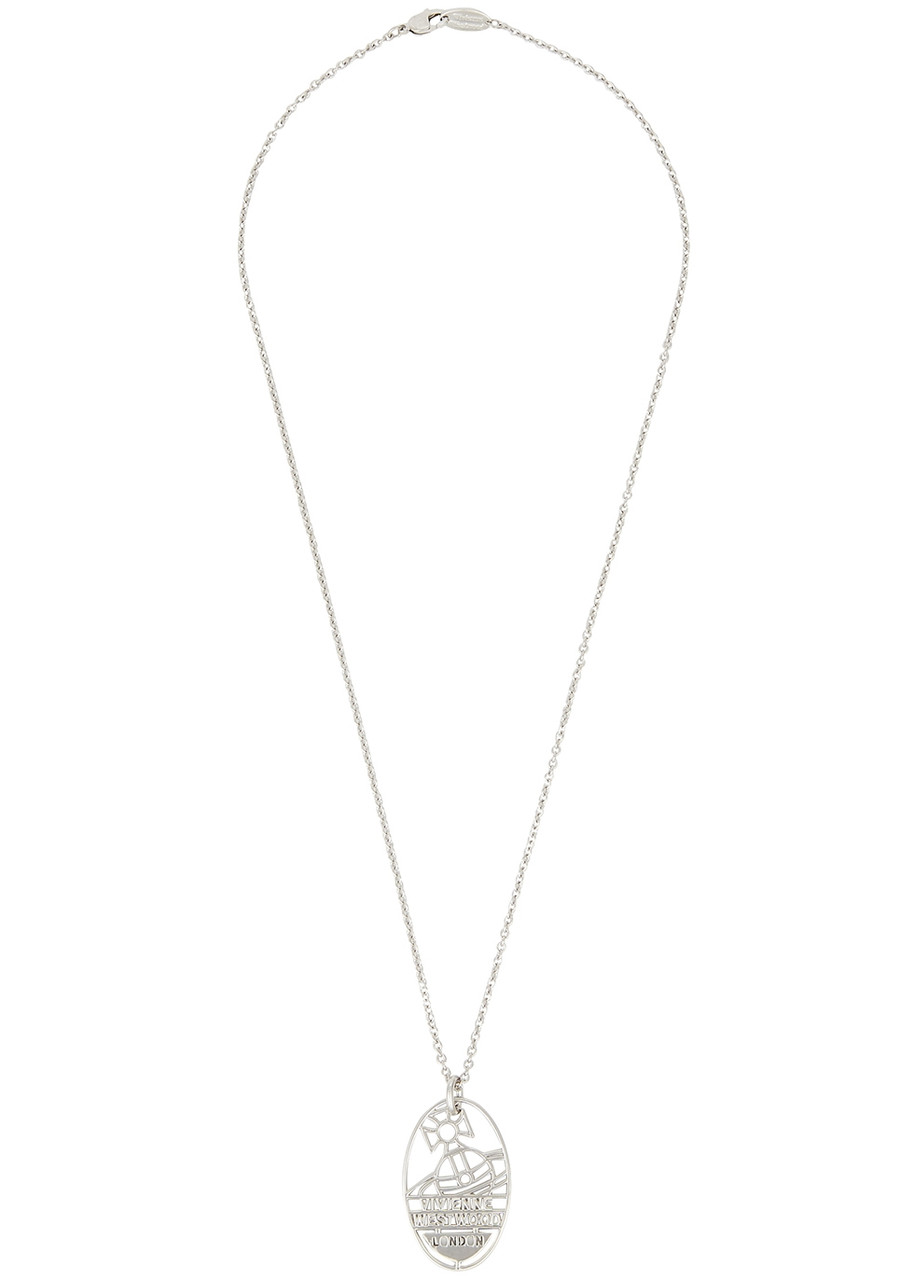 Mens Vivienne Westwood silver Thin Lines Flat Orb Necklace | Harrods #  {CountryCode}