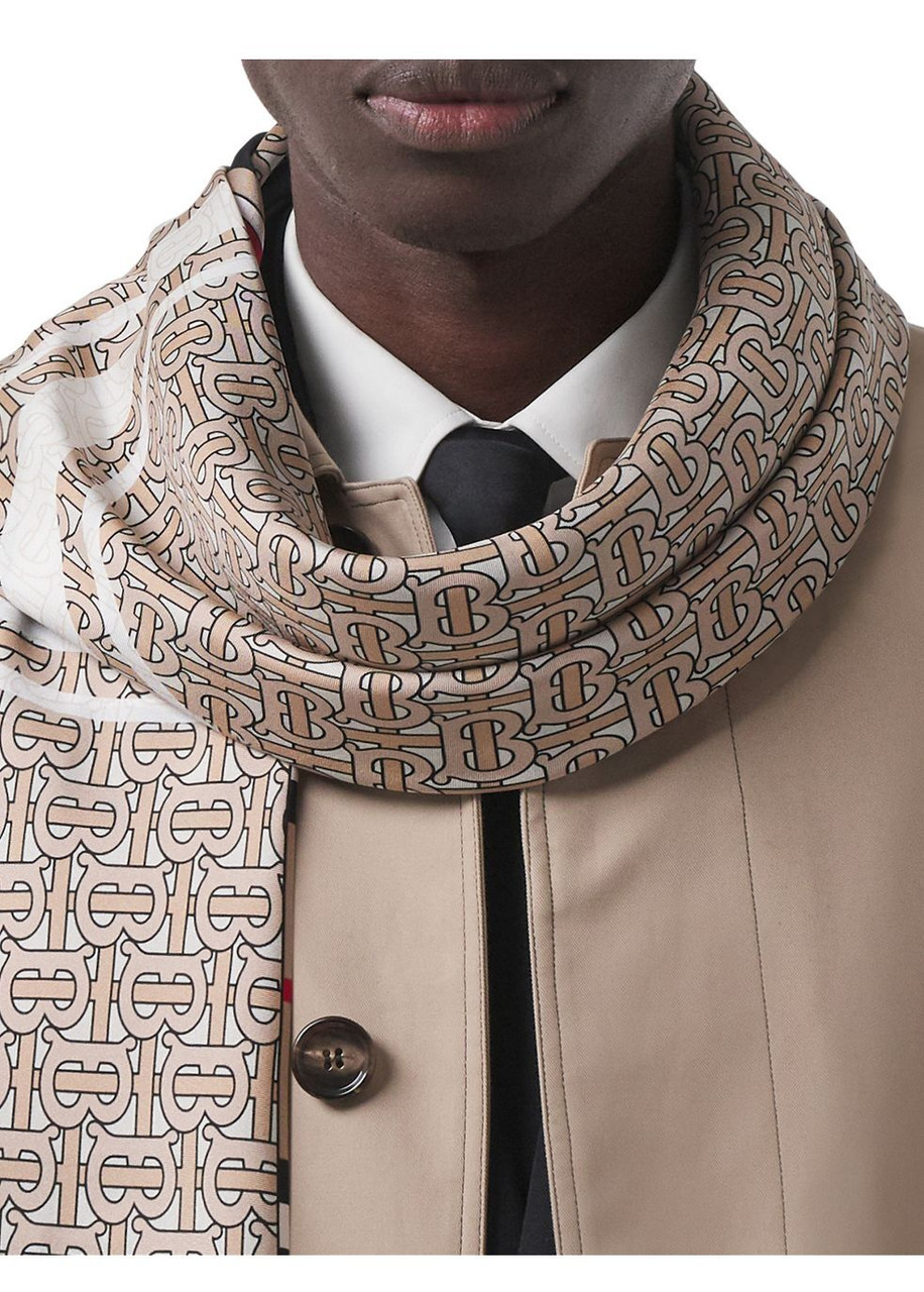 BURBERRY Montage print silk square scarf Harvey Nichols