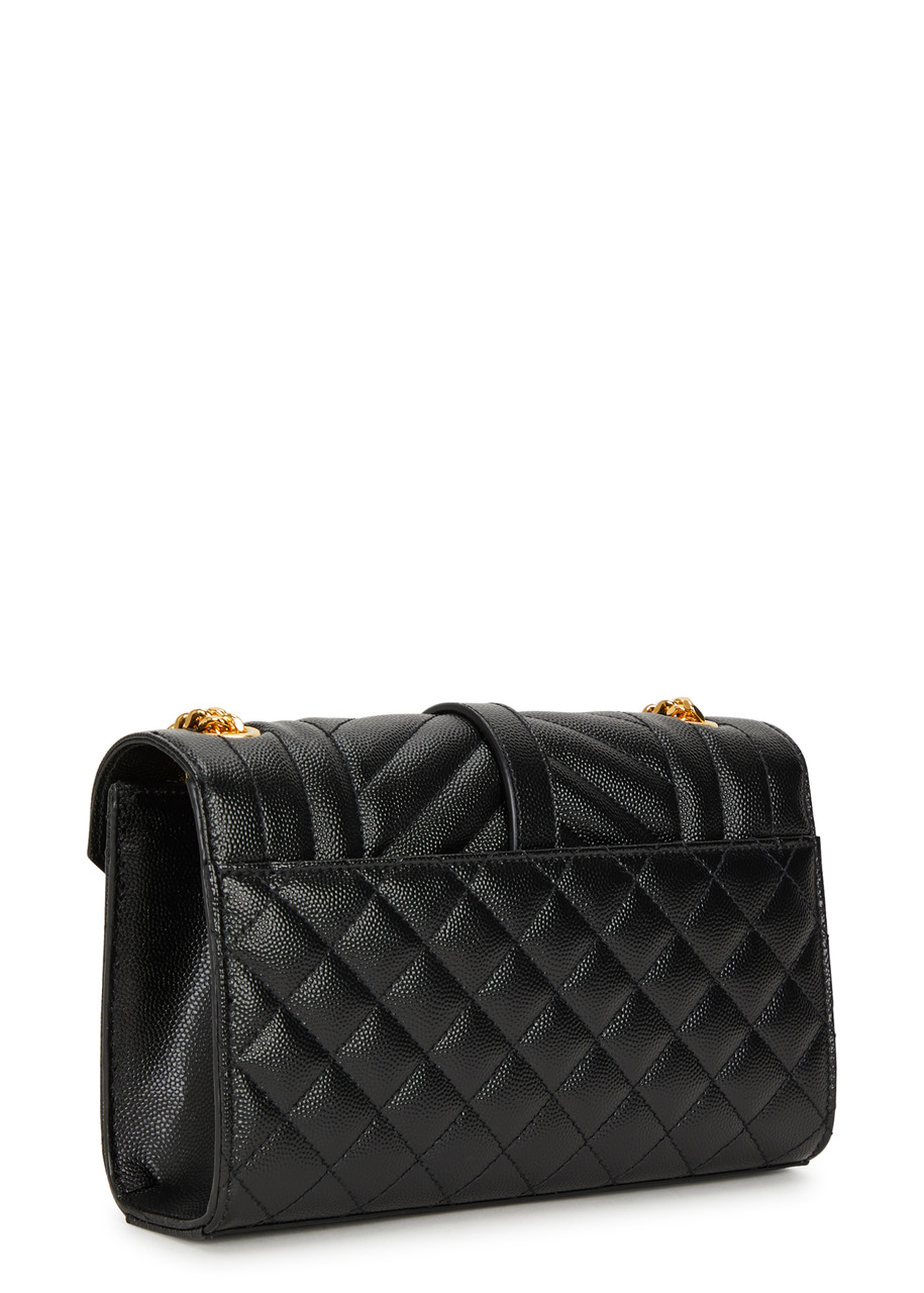 SAINT LAURENT Envelope small leather cross-body bag | Harvey Nichols