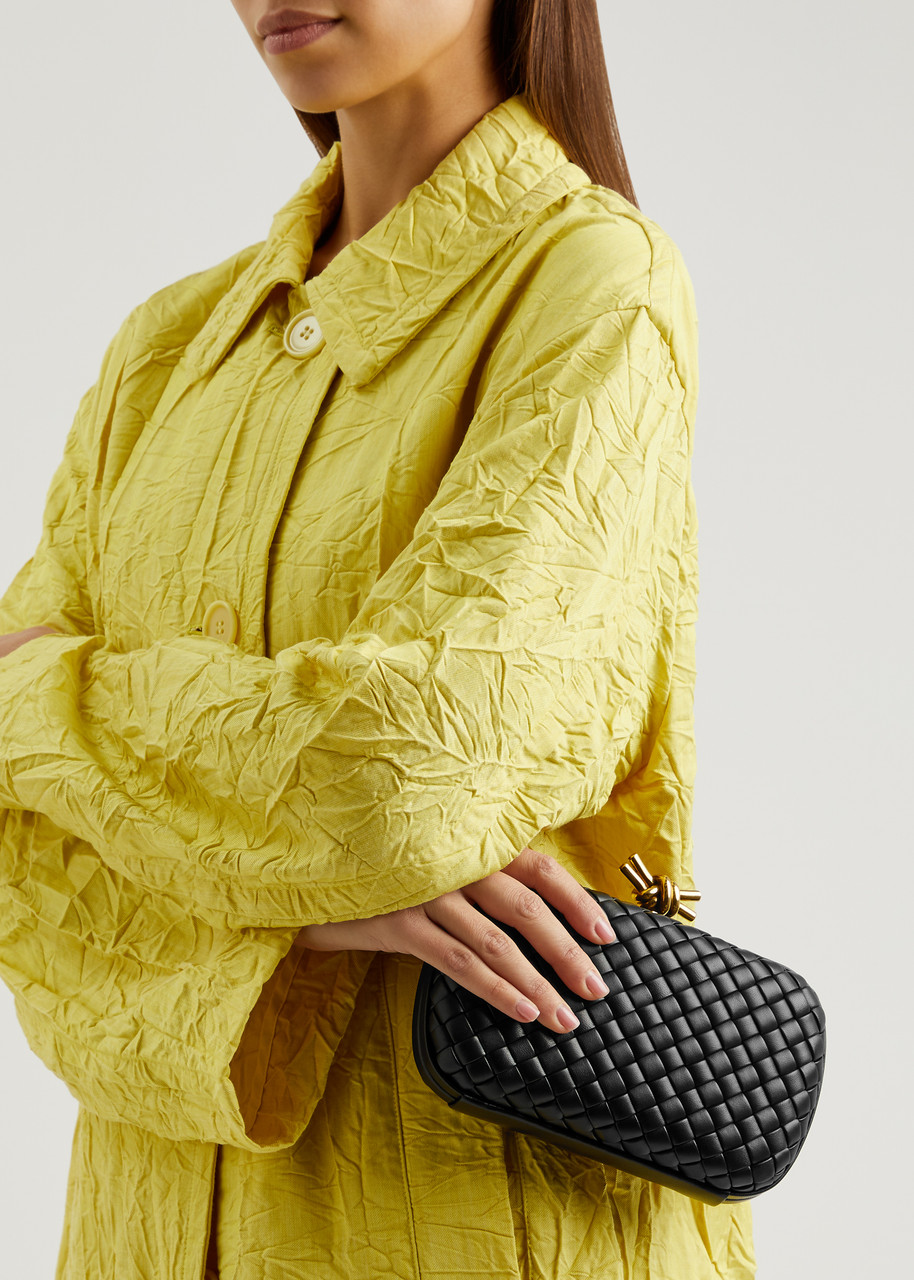 Bottega Veneta Knot Minaudiere Clutch in Yellow