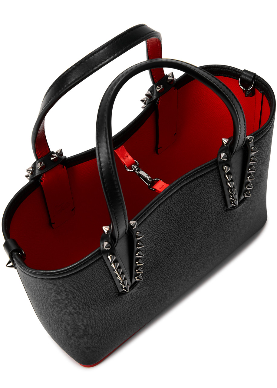 Cabata E/W mini - Tote bag - Calf leather - Black - Christian Louboutin