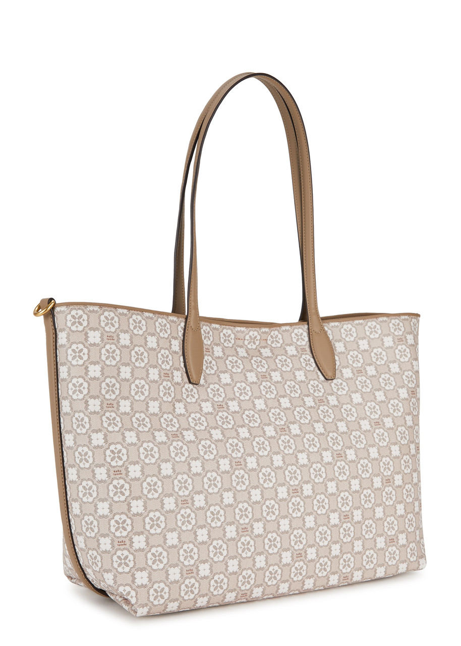 KATE SPADE CANVAS TOTE BAG:NWT BOOKSHELF MOTIF (see note)