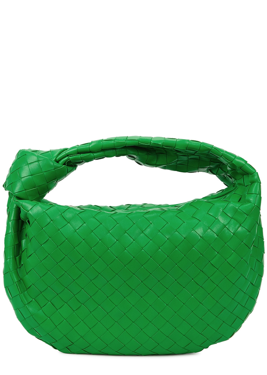 Chanel 22 small, green calf leather