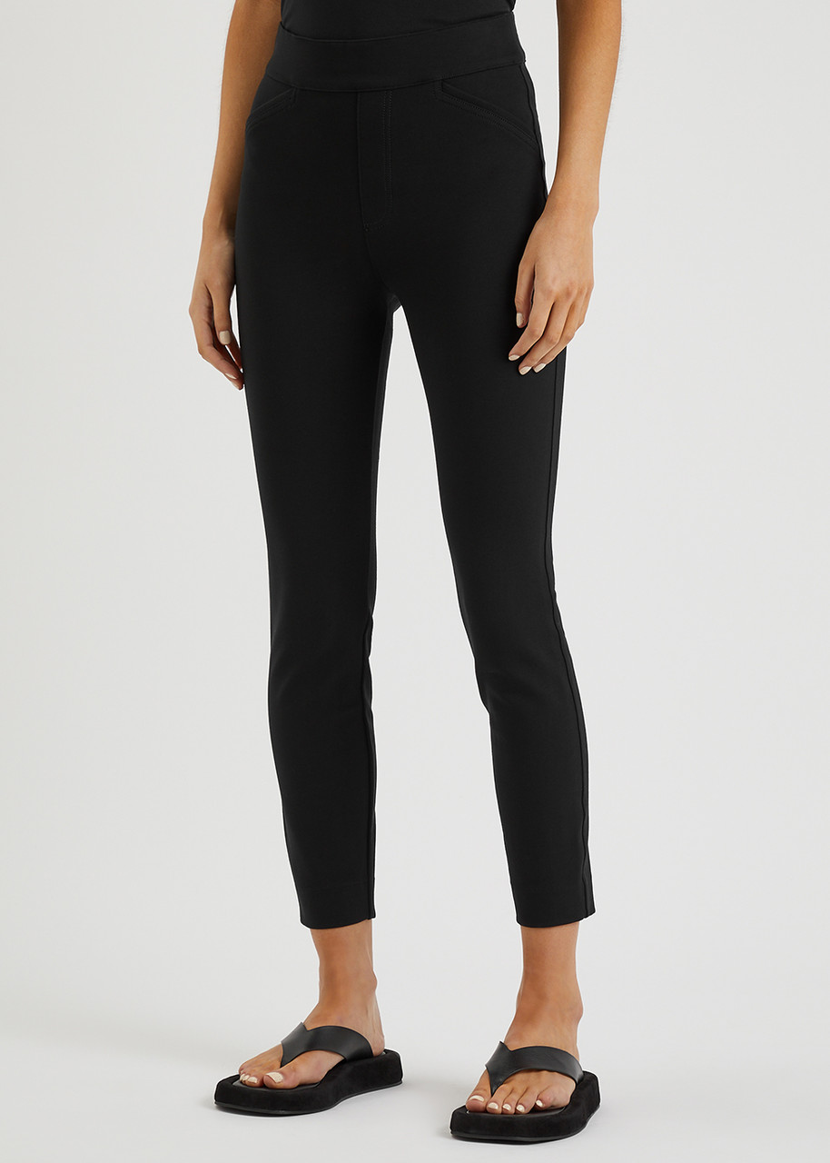 NWT Spanx High Waisted Cropped Lamn Leggings - Women's Medium, Very Black  20099R