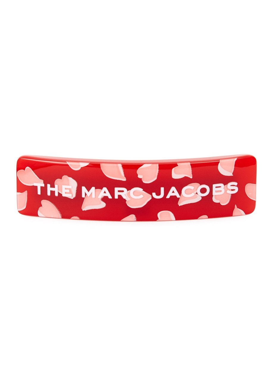 ヘアアクセサリー MARC JACOBS THE HEARTS HAIR CLIP MARC JACOBS Heart-print hair clip | Harvey Nichols