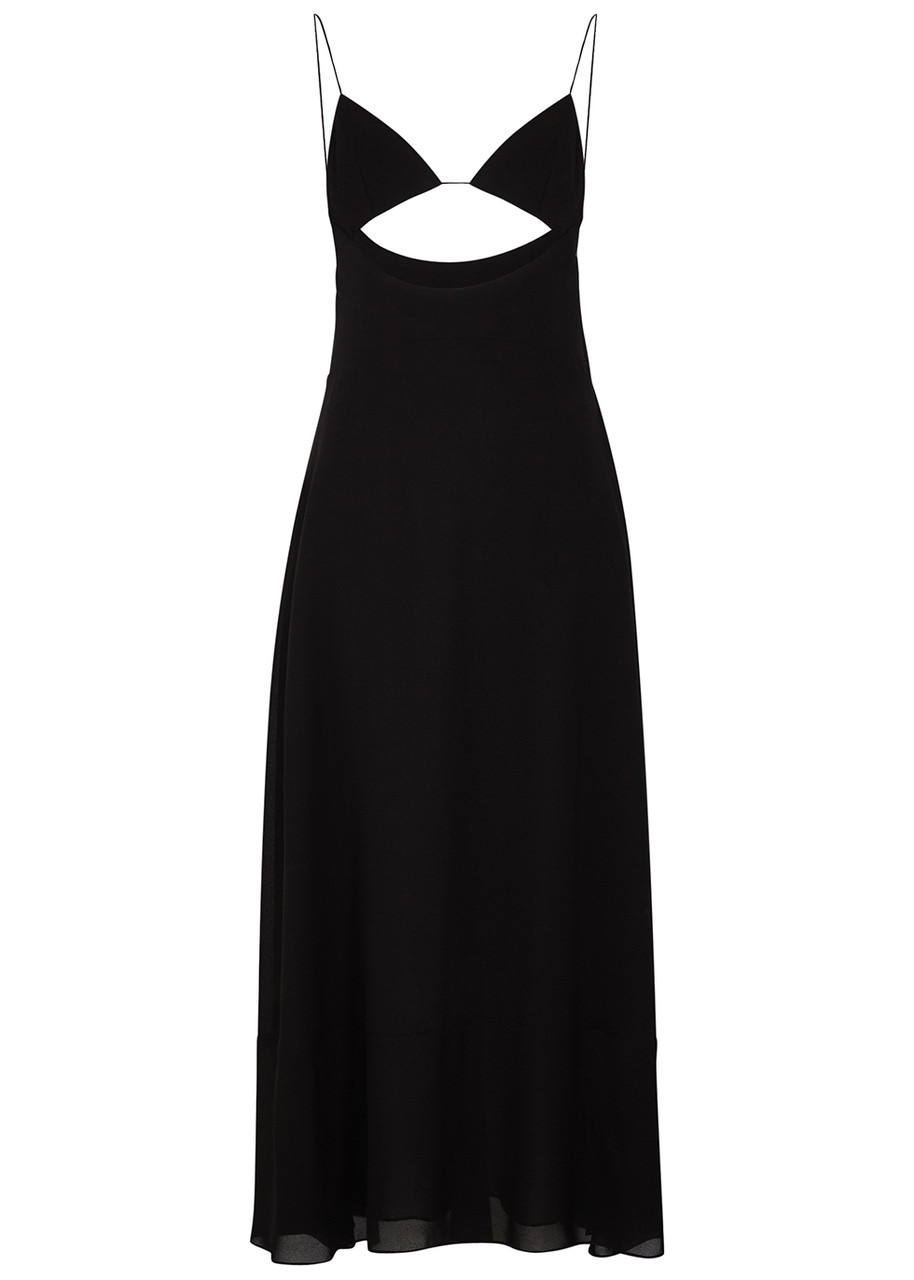 【関税込み】saint laurent Cut-out midi dress YVES SAINT LAURENT Cut-out midi dress | Harvey Nichols