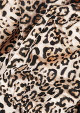 Sister Jane Fame Leopard Jacquard Top, Brown/Multi, 6