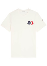 未使用　モンクレール　Top Embroidered Logo Canotta Moncler Embroidered Varsity Logo Cotton T-shirt