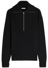LEMAIRE Half Zip ribbed wool jumper | Harvey Nichols