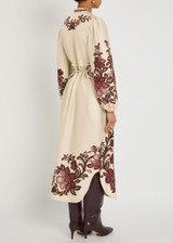 sand renata floral long sleeve midi dress FARM Rio | Dresses | Sand Renata Floral Long Sleeve Midi Dress Nwt