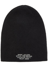 MARC JACOBS The Beanie logo merino-blend beanie | Harvey Nichols