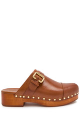 CHLOE Jeannette 40 leather clogs | Harvey Nichols