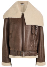 【JW ANDERSON】SHEARLING LEATHER JACKET S JW ANDERSON Shearling and leather jacket | Harvey Nichols