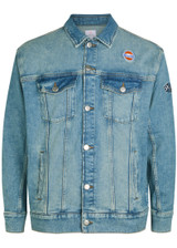AN-Y1 Star panelled stretch-denim jacket | Harvey Nichols